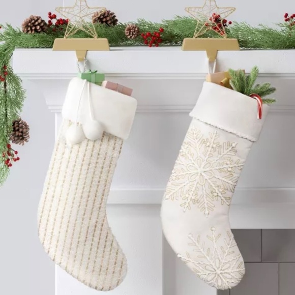 Target Wondershop Holiday Christmas Snowflake Stocking New NWT - Picture 4 of 4